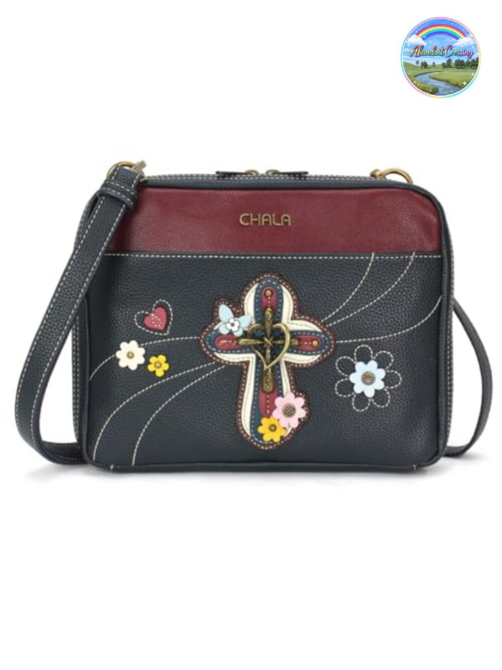 CHALA Companion Organizer Crossbody with Adjustable Strap Faux Leather